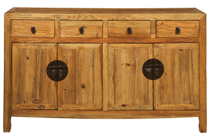 Ningbo - Credenza 4 Sportelli 4 Cassetti Naturale