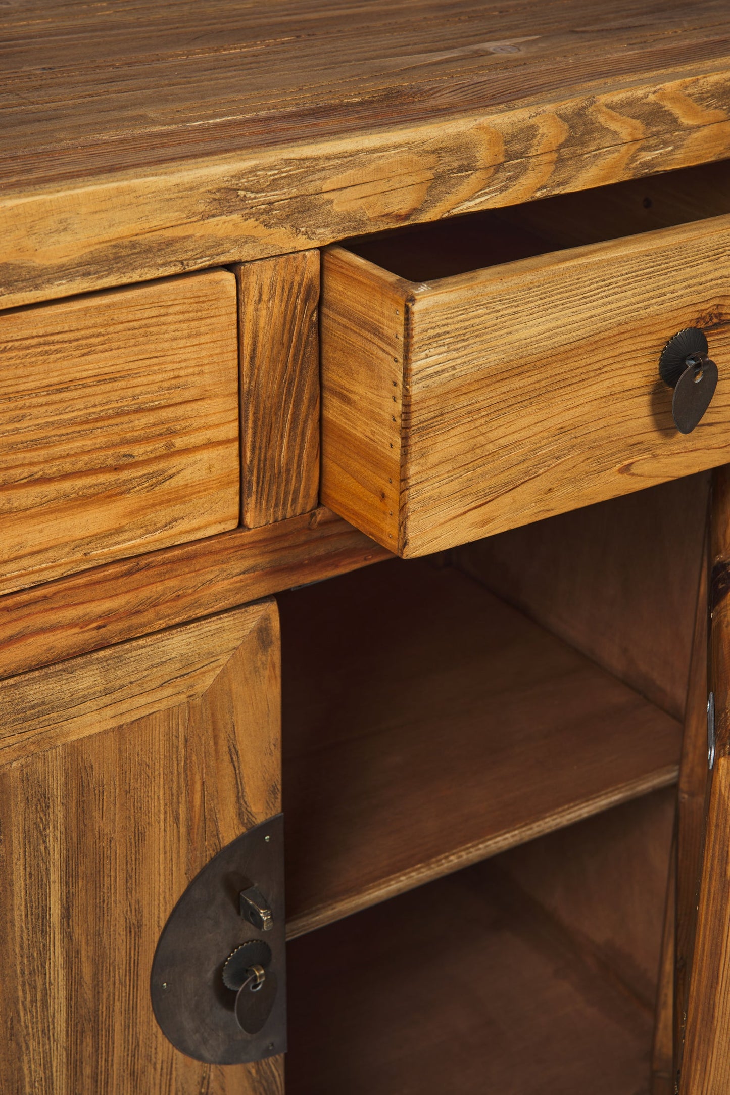 Ningbo - Credenza 4 Sportelli 4 Cassetti Naturale