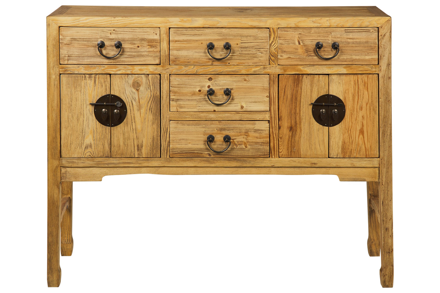 Ningbo - Consolle 4 Cassetti 4 Sportellini Naturale