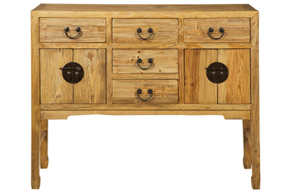 Ningbo - Consolle 4 Cassetti 4 Sportellini Naturale