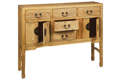 Ningbo - Consolle 4 Cassetti 4 Sportellini Naturale