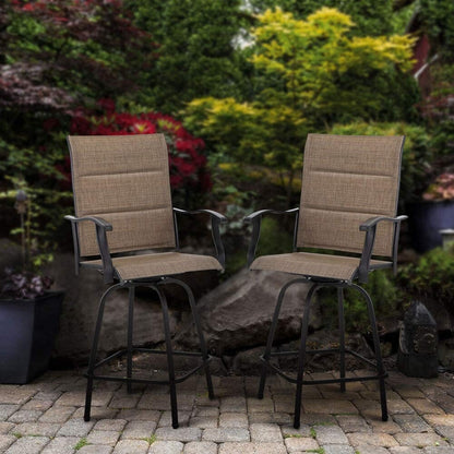 Sgabelli da bar girevoli con seduta imbottita Namatota (set da 2) di Havenside Home