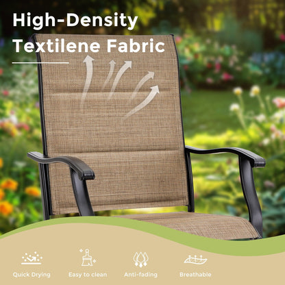 Sgabelli da bar girevoli con seduta imbottita Namatota (set da 2) di Havenside Home