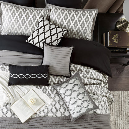 Nanshing Calvin Luxury - Set di piumoni geometrici da 10 pezzi