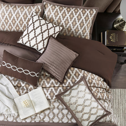 Nanshing Calvin Luxury - Set di piumoni geometrici da 10 pezzi