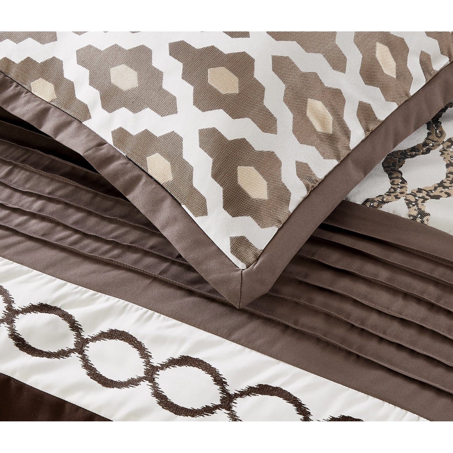 Nanshing Calvin Luxury - Set di piumoni geometrici da 10 pezzi