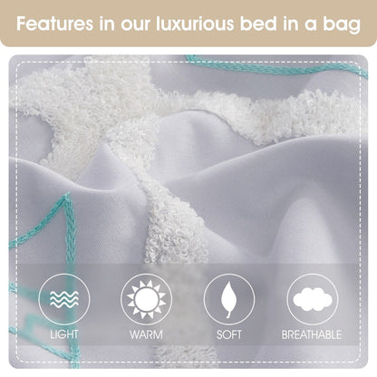 Nanshing Corina Set copripiumino in spugna ricamato da 7 pezzi