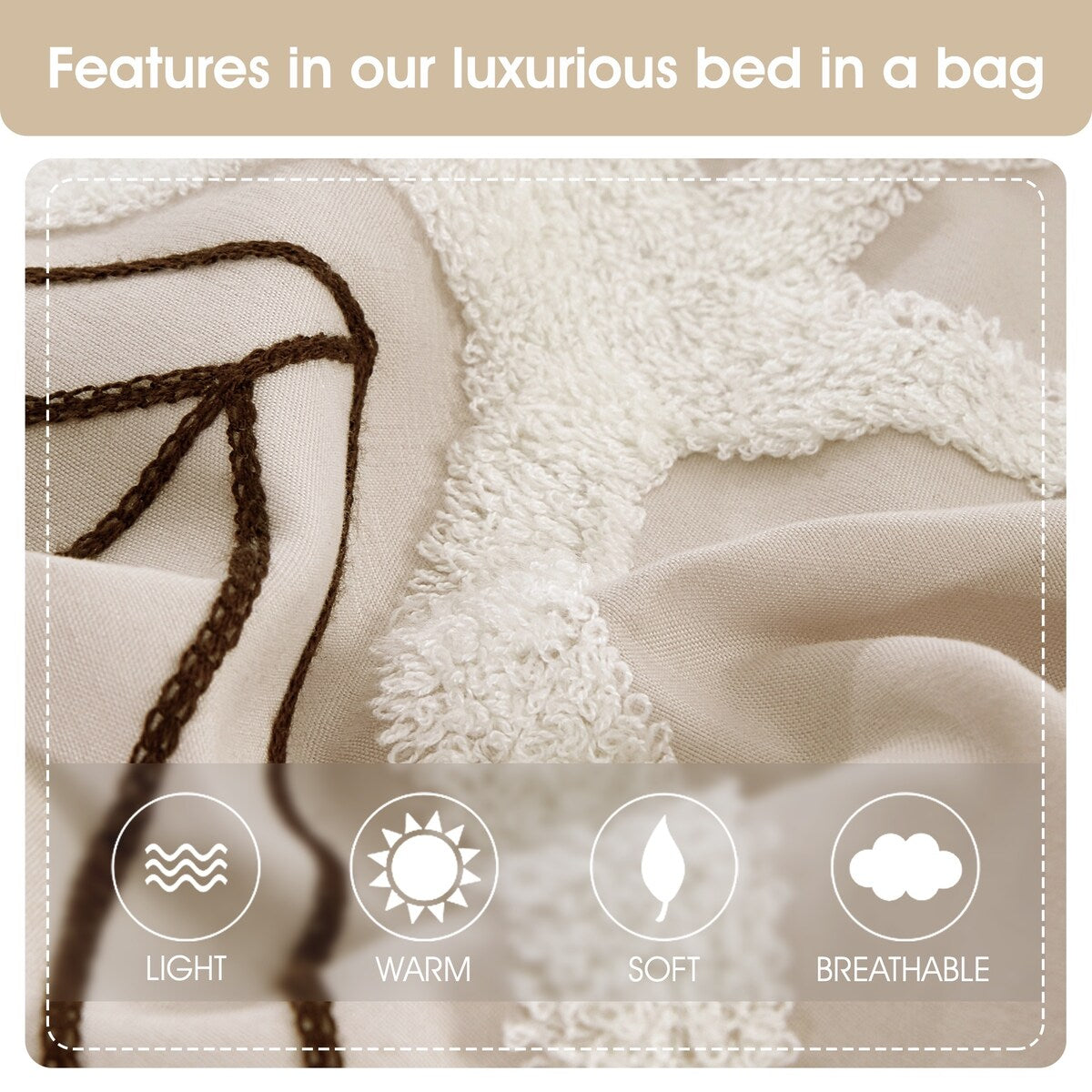 Nanshing Corina Set copripiumino in spugna ricamato da 7 pezzi