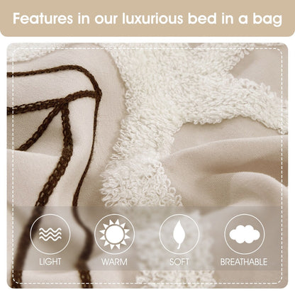 Nanshing Corina Set copripiumino in spugna ricamato da 7 pezzi