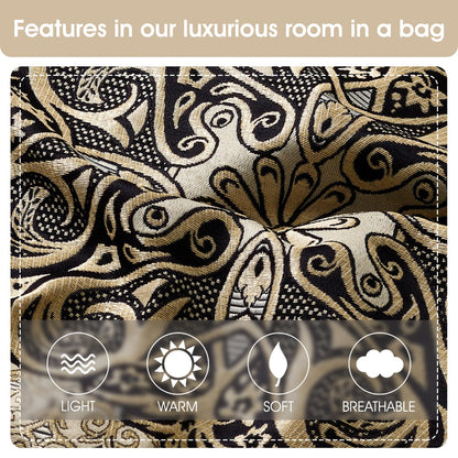 Set copripiumino elegante con medaglione Nanshing Prince da 7 pezzi