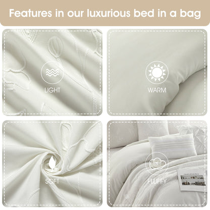 Set copripiumino floreale e botanico Nanshing Taylor da 7 pezzi