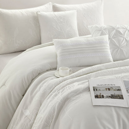 Set copripiumino floreale e botanico Nanshing Taylor da 7 pezzi