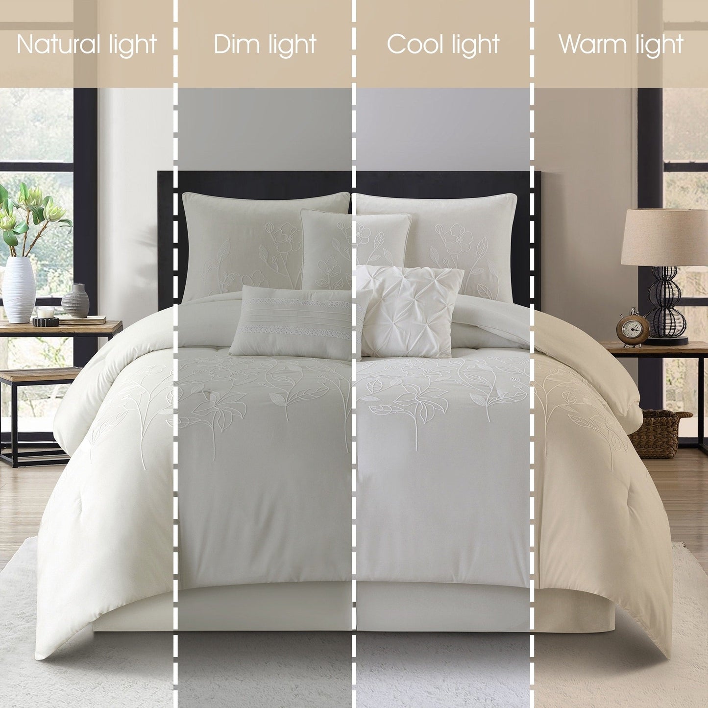 Set copripiumino floreale e botanico Nanshing Taylor da 7 pezzi