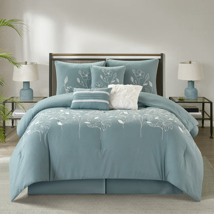 Set copripiumino floreale e botanico Nanshing Taylor da 7 pezzi