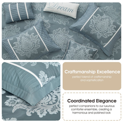 Nanshing Tiana Set copripiumino damascato tradizionale da 7 pezzi