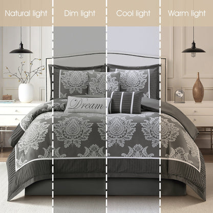 Nanshing Tiana Set copripiumino damascato tradizionale da 7 pezzi