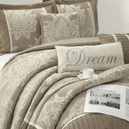 Nanshing Tiana Set copripiumino damascato tradizionale da 7 pezzi