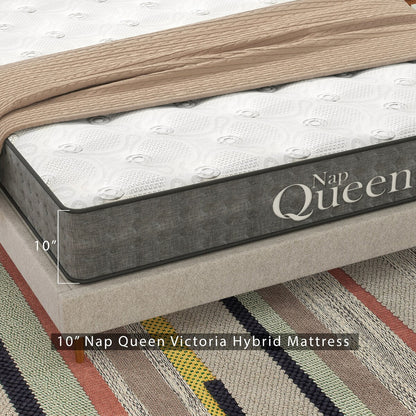 Materasso ibrido Nap Queen Victoria Cool Gel, Twin-XL..