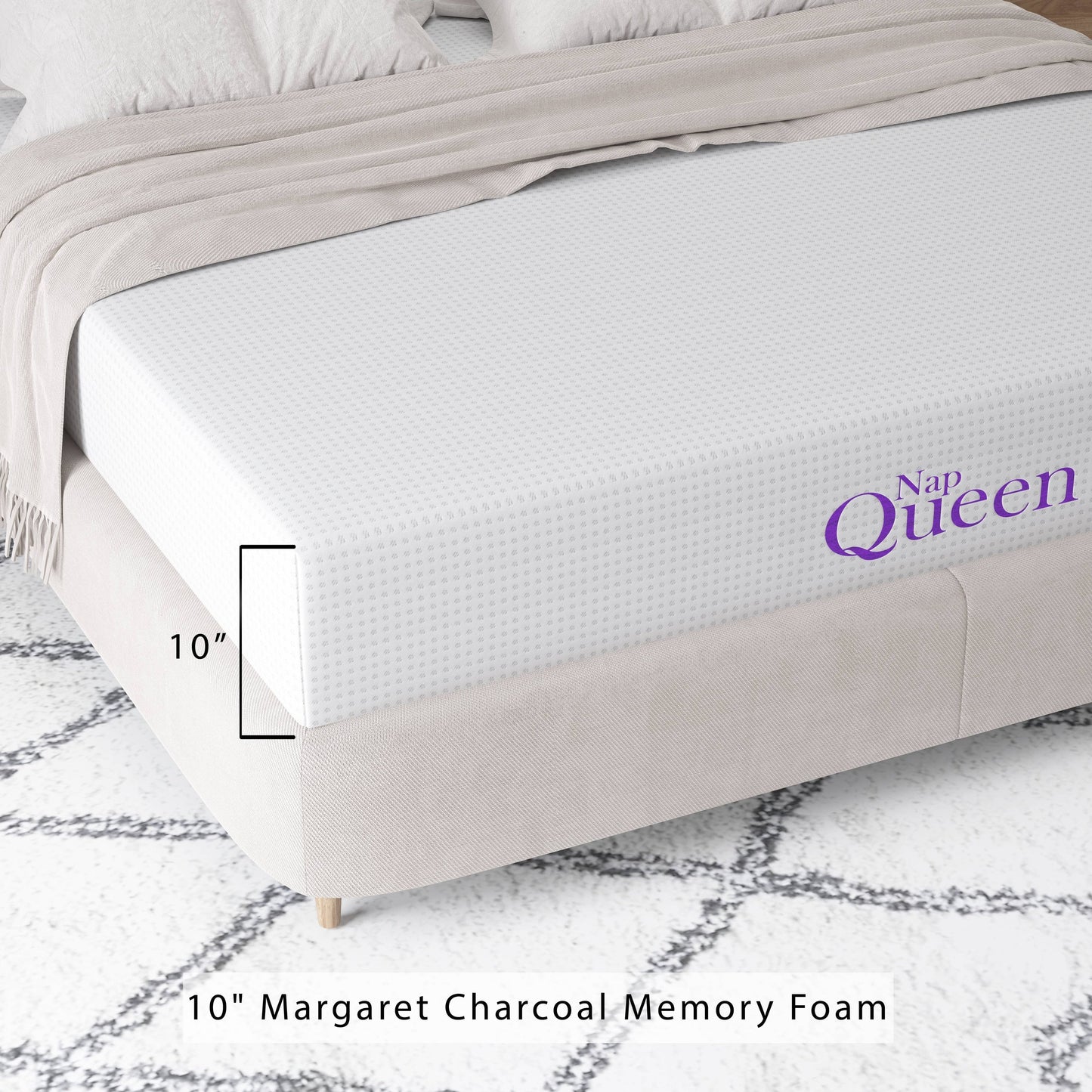 Materasso in memory foam al carbone di bambù NapQueen 10