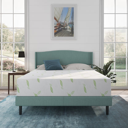 Materasso in memory foam al tè verde NapQueen Anula 10, letto in scatola