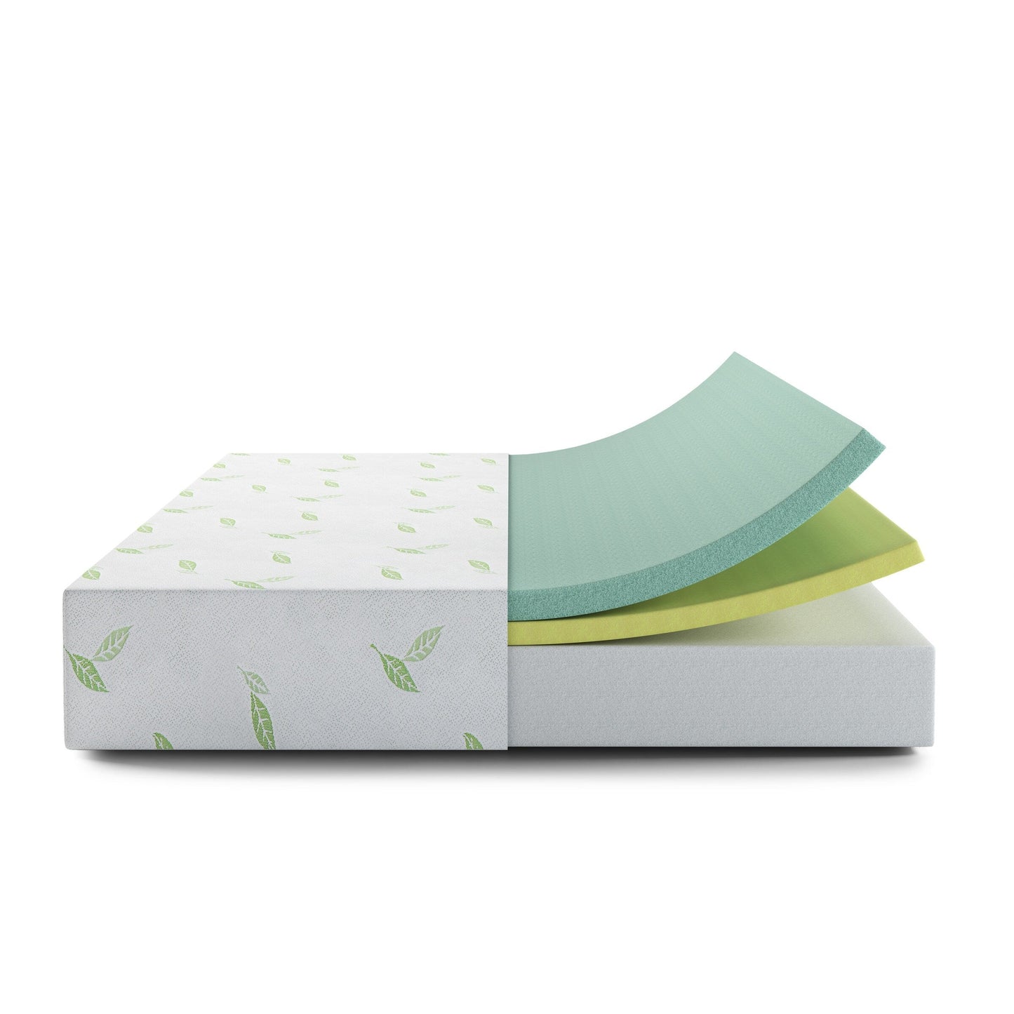 Materasso in memory foam al tè verde NapQueen Anula 10, letto in scatola