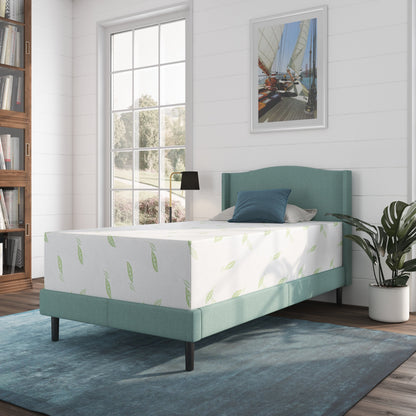 Materasso in memory foam NapQueen Anula 12 al tè verde, letto in scatola