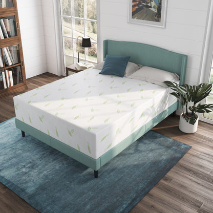 Materasso in memory foam NapQueen Anula 12 al tè verde, letto in scatola