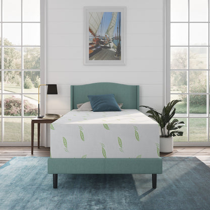 Materasso in memory foam NapQueen Anula 12 al tè verde, letto in scatola