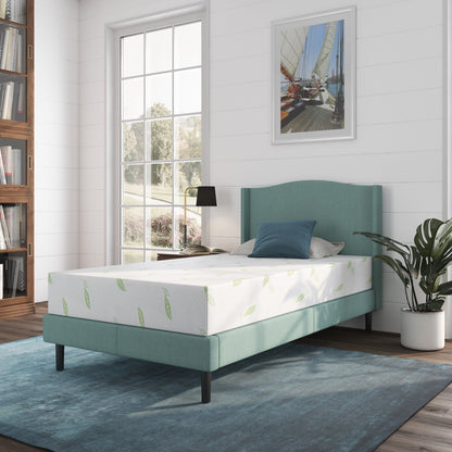 Materasso in memory foam NapQueen Anula 8 al tè verde, letto in scatola