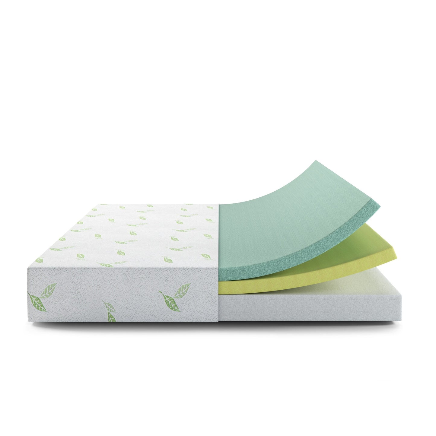 Materasso in memory foam NapQueen Anula 8 al tè verde, letto in scatola
