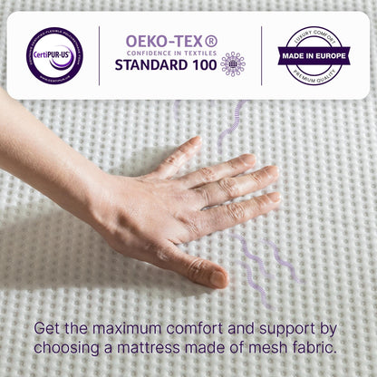 Materasso in memory foam NapQueen Bamboo Charcoal da 12''