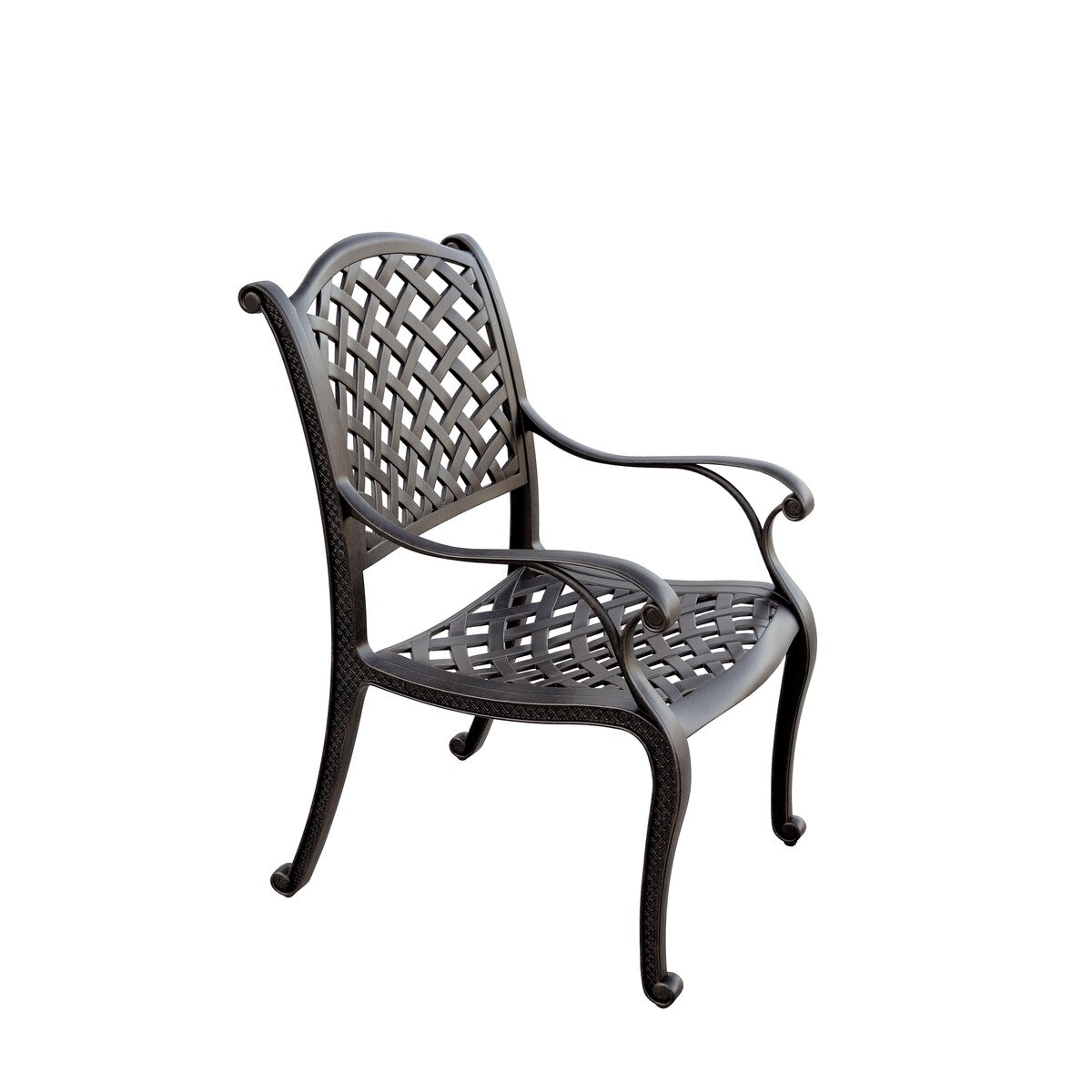 Set da pranzo da patio Nassau da 9 pezzi con cuscini Sesame e tavolo da pranzo quadrato da 64''