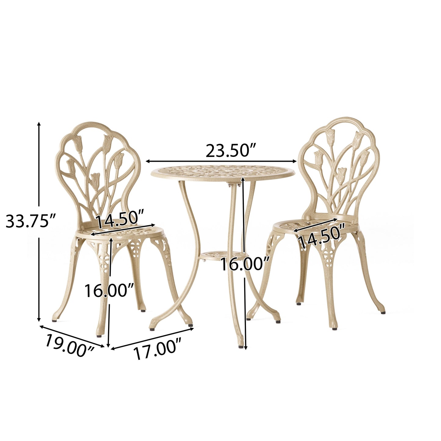 Set da bistrot Nassau Sand di Christopher Knight Home