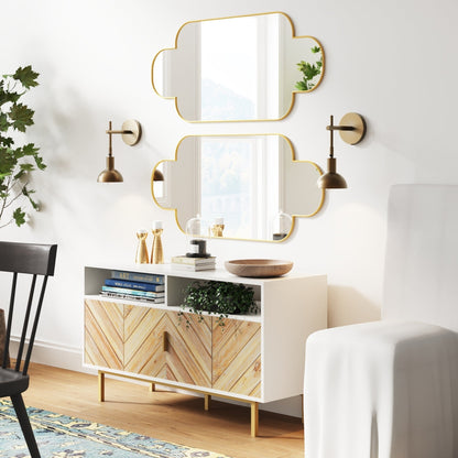 Nathan James Tamlin Applique da parete con braccio a 1 luce con spina e interruttore on/off