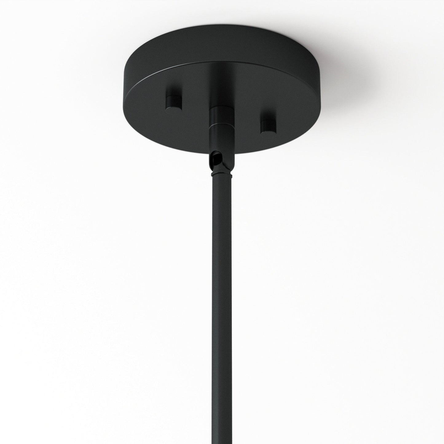 Lampada a sospensione in vetro Nathan James Vincent, lampada a sospensione con stelo regolabile e paralume trasparente