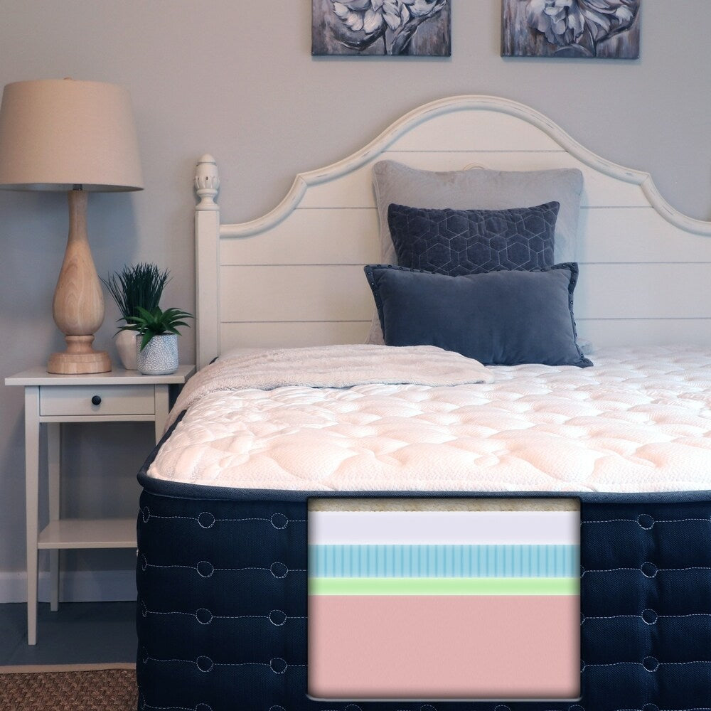 Materasso in lattice gel Natural Elegance Clean Sleep da 13 pollici