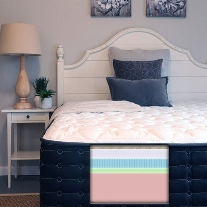 Materasso in lattice gel Natural Elegance Clean Sleep da 13 pollici