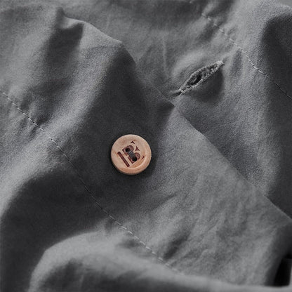 Set copripiumino matrimoniale Natural Loft Solid