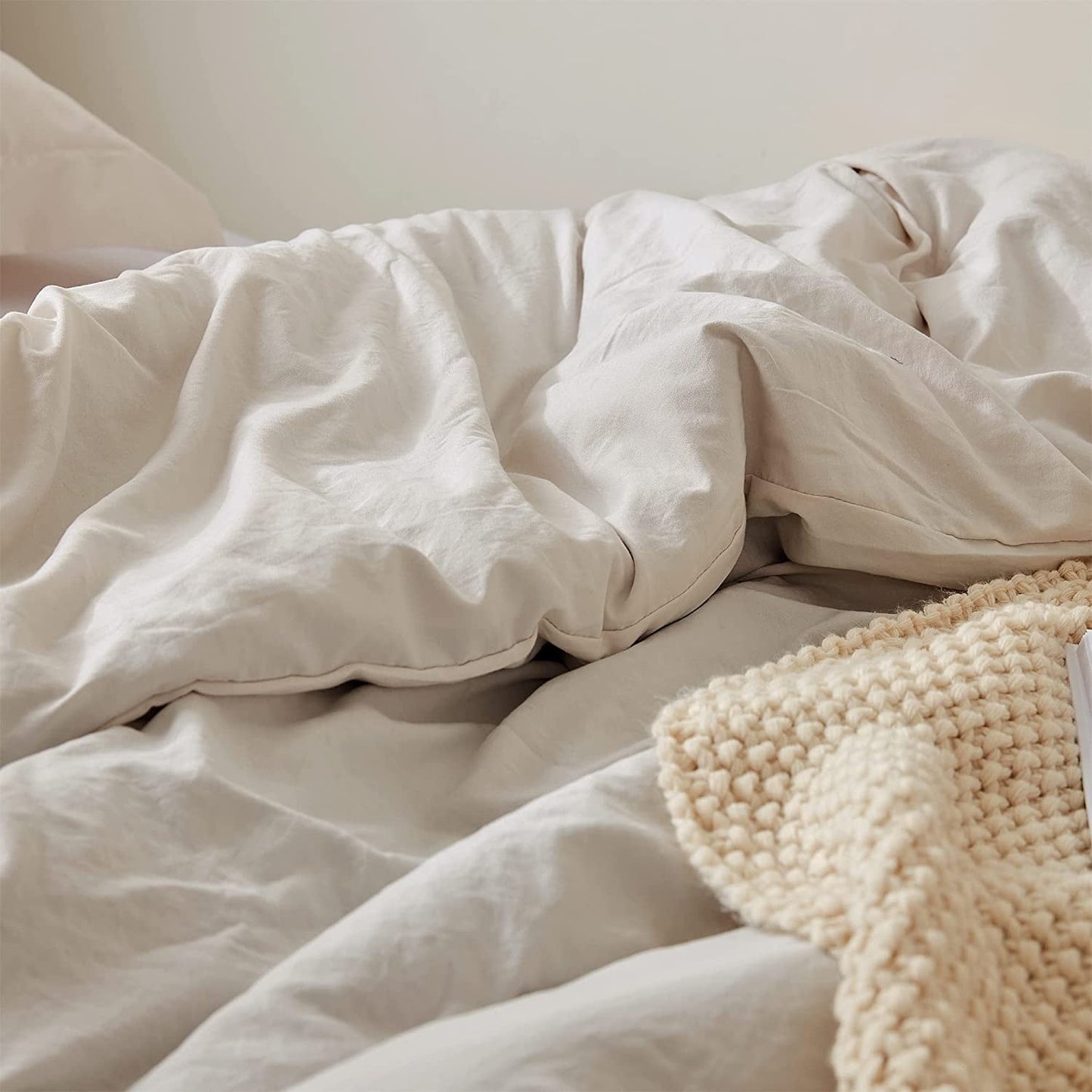 Set copripiumino matrimoniale Natural Loft Solid