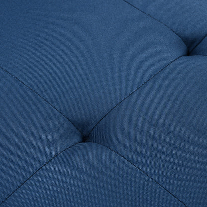 Divano letto singolo convertibile 3 in 1 moderno blu navy da 27,5 pollici con schienale regolabile e cuscino per soggiorno