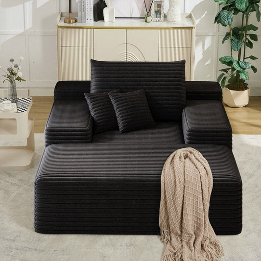 Divano letto imbottito oversize Nebula, divani letto imbottiti Cloud per una lettura e un relax confortevoli