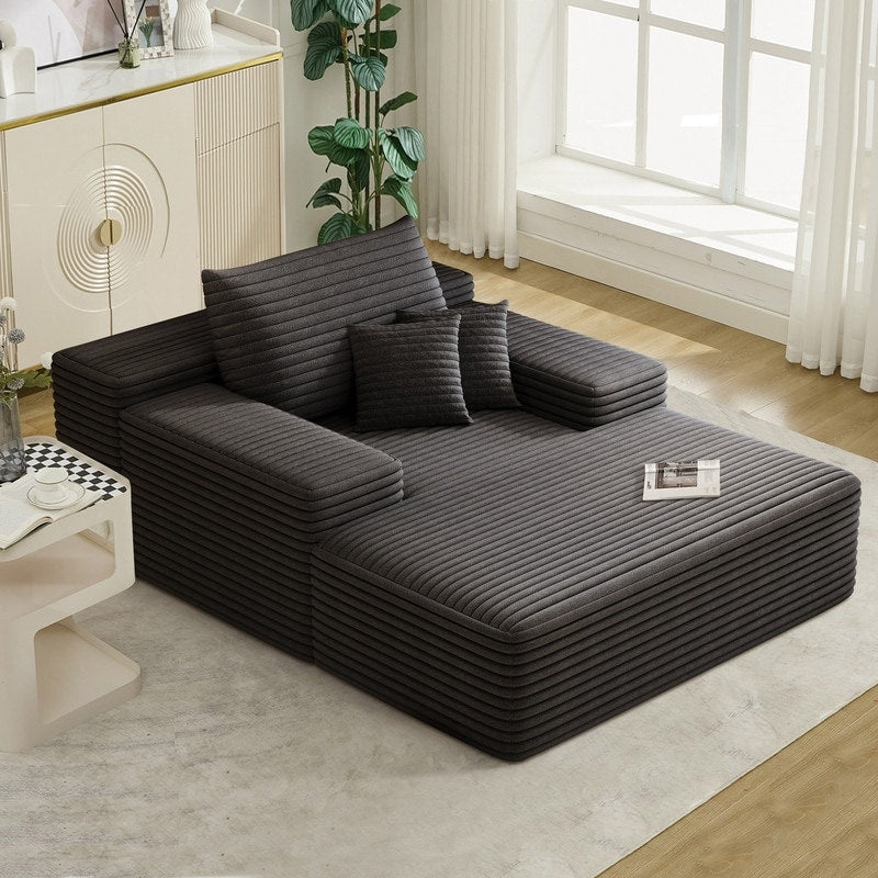 Divano letto imbottito oversize Nebula, divani letto imbottiti Cloud per una lettura e un relax confortevoli