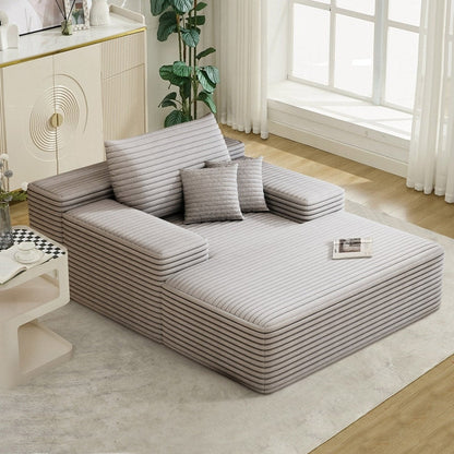 Divano letto imbottito oversize Nebula, divani letto imbottiti Cloud per una lettura e un relax confortevoli