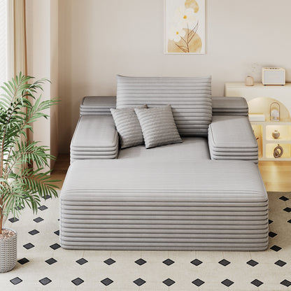 Divano letto imbottito oversize Nebula, divani letto imbottiti Cloud per una lettura e un relax confortevoli