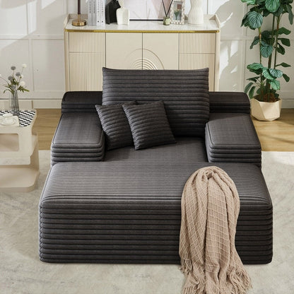 Divano letto imbottito oversize Nebula, divani letto imbottiti Cloud per una lettura e un relax confortevoli