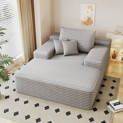 Divano letto imbottito oversize Nebula, divani letto imbottiti Cloud per una lettura e un relax confortevoli