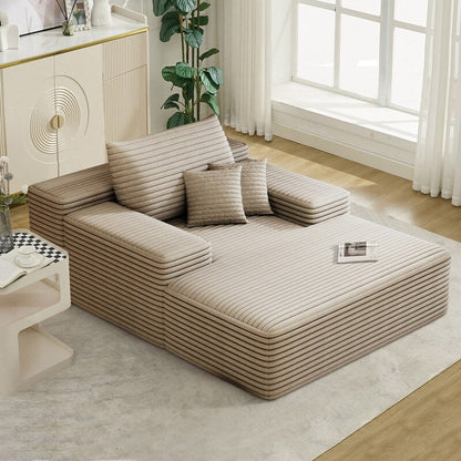 Divano letto imbottito oversize Nebula, divani letto imbottiti Cloud per una lettura e un relax confortevoli