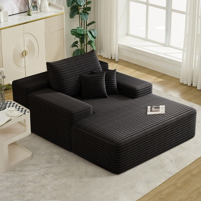 Divano letto imbottito oversize Nebula, divani letto imbottiti Cloud per una lettura e un relax confortevoli