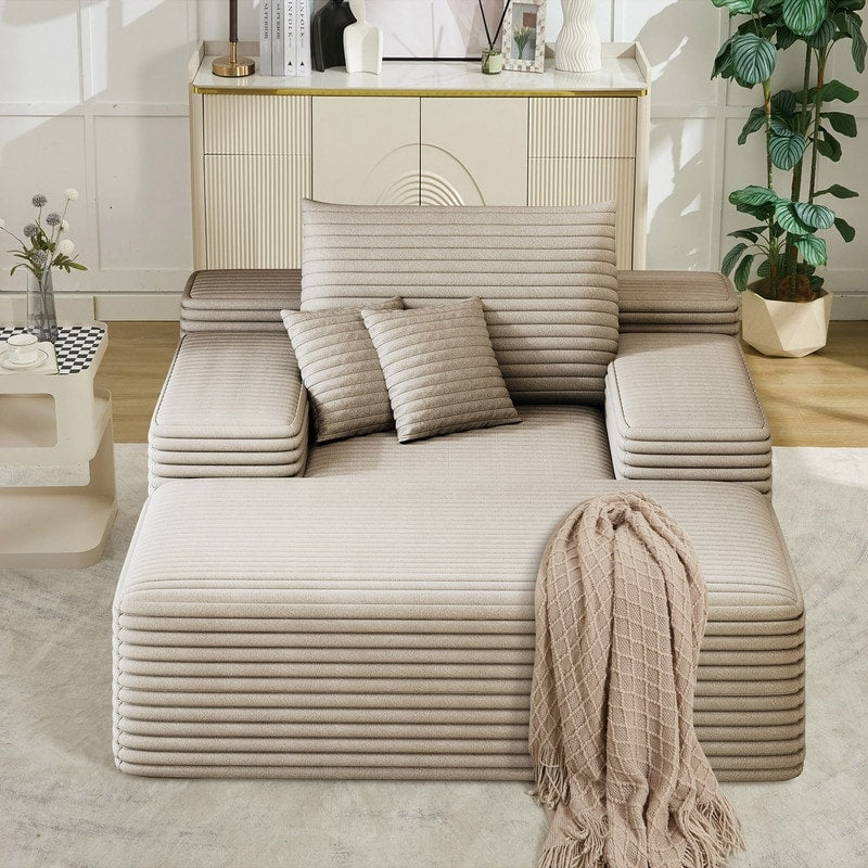 Divano letto imbottito oversize Nebula, divani letto imbottiti Cloud per una lettura e un relax confortevoli