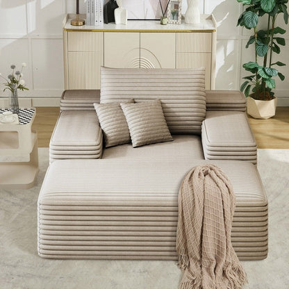 Divano letto imbottito oversize Nebula, divani letto imbottiti Cloud per una lettura e un relax confortevoli